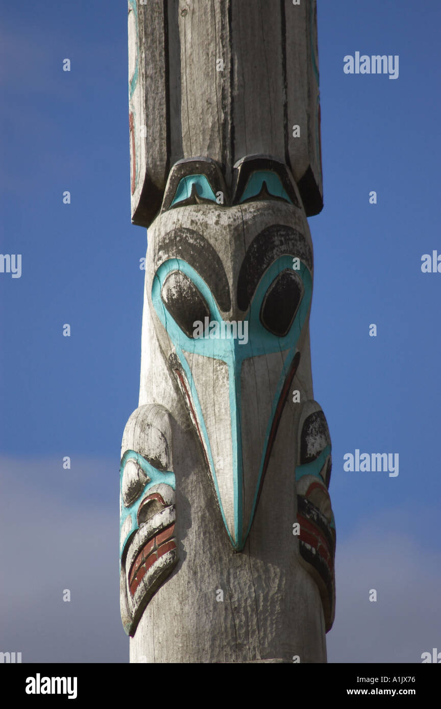 totem pole Alaska Stock Photo - Alamy