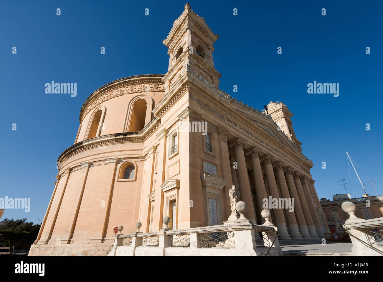 Rotunda Church of St Mary, Mosta, Malta Stock Photo