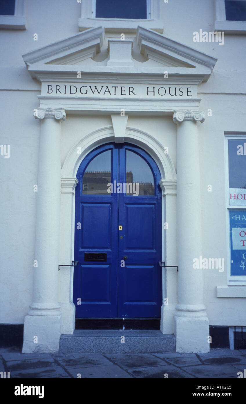 Blue Door Bridgwater House Bath Spa Somerset England Uk