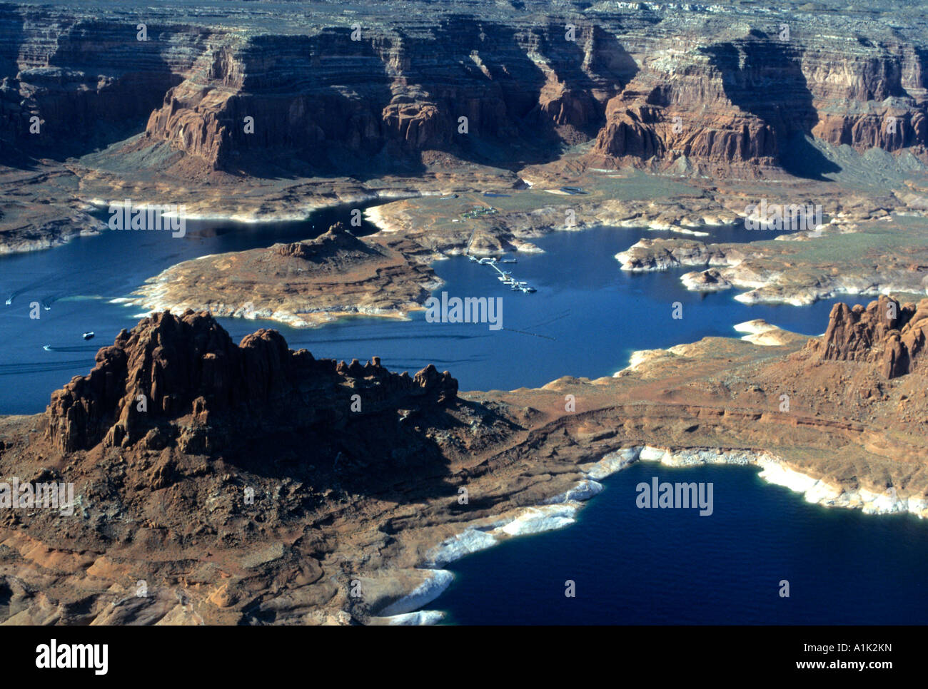 Aerial view of Lake Powell, Utah, United States Stock Photo - Alamy
