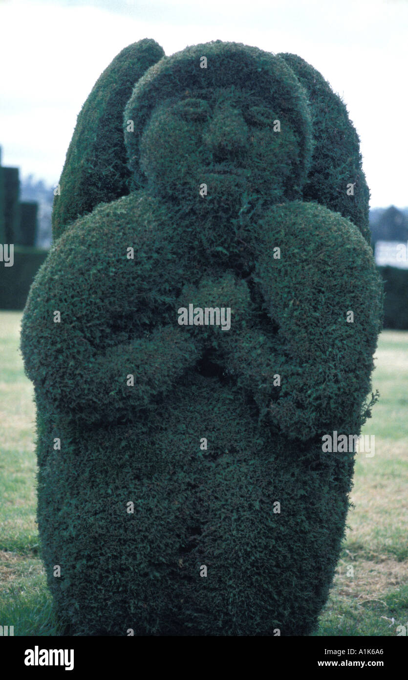Tulcan is famous for the elaborate topiary in the town cemetery Tulcan borders Colombia Northern Ecuador Stock Photo