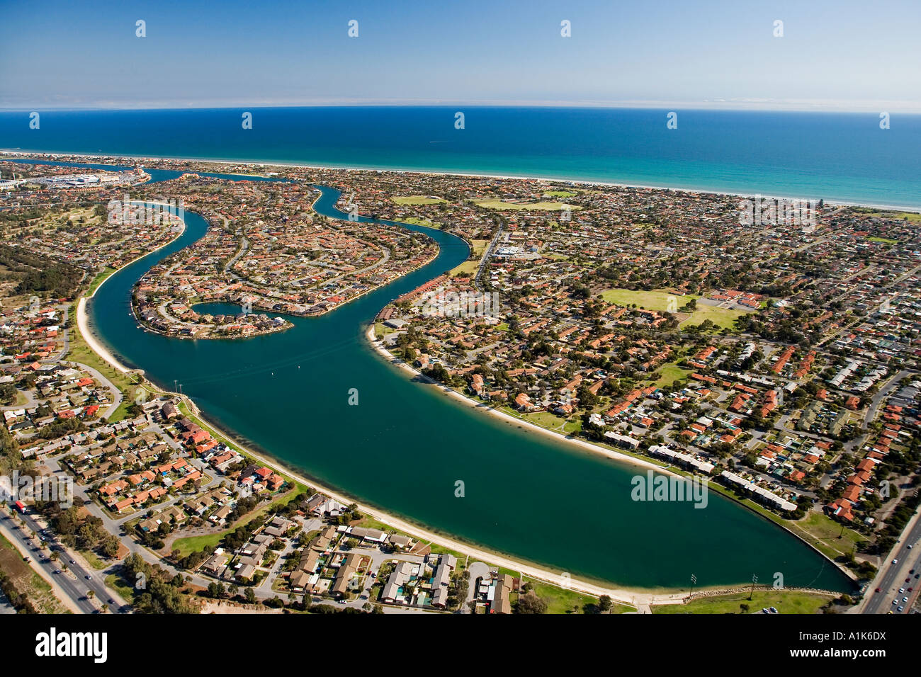 West Lakes Adelaide South Australia Australia aerial Stock Photo Alamy