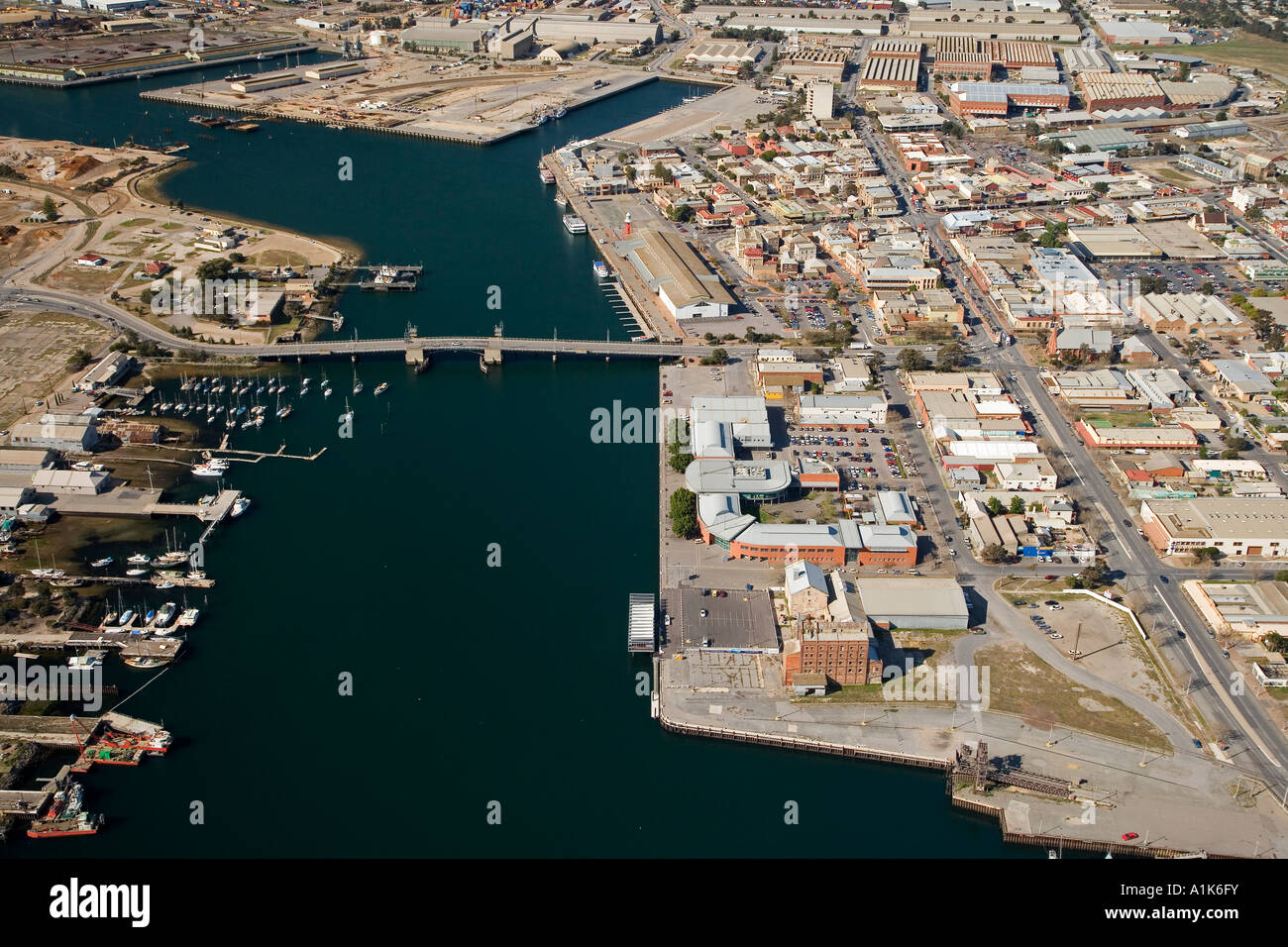 Historic Port Adelaide Adelaide South Australia Australia Aerial Stock Photo Alamy