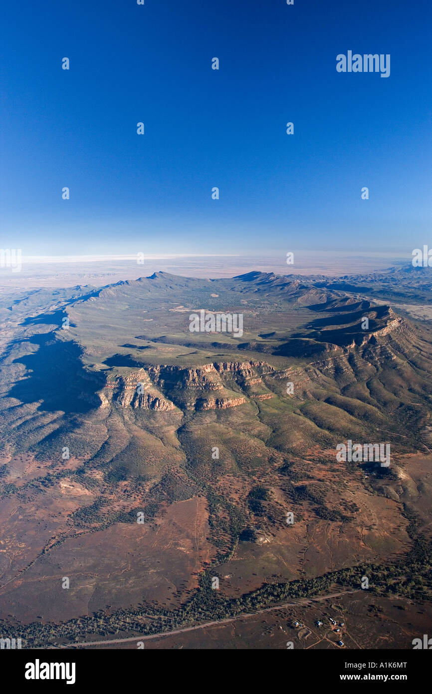 Wilpena Pound Flinders Ranges South Australia Australia aerial Stock ...
