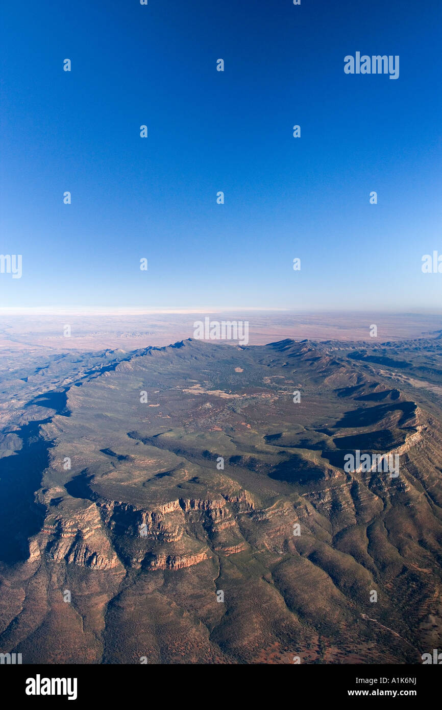 Wilpena Pound Flinders Ranges South Australia Australia aerial Stock ...