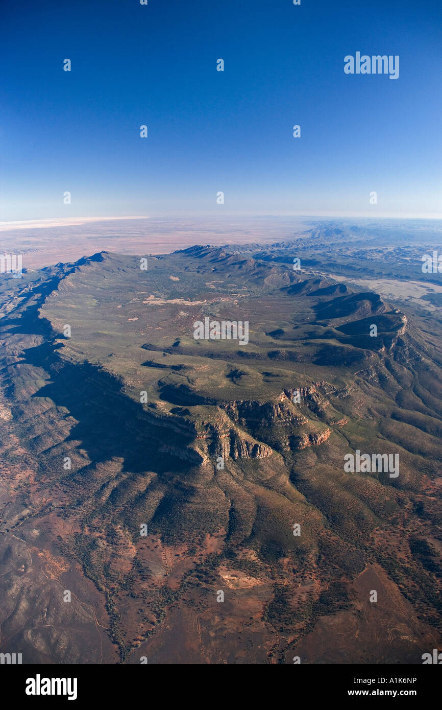 Wilpena Pound Flinders Ranges South Australia Australia aerial Stock ...