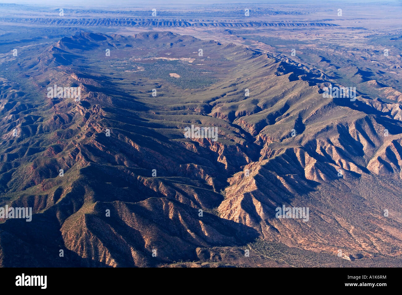 Wilpena Pound Flinders Ranges South Australia Australia aerial Stock ...