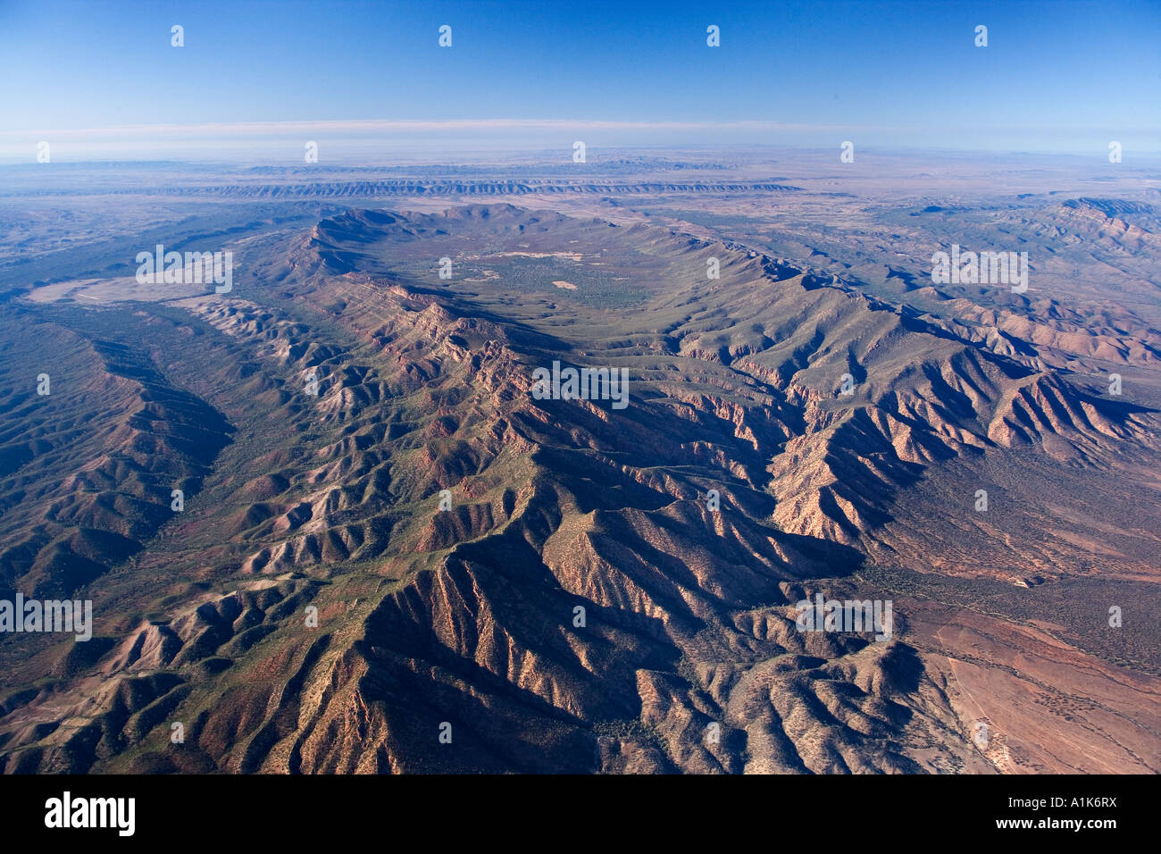 Wilpena Pound Flinders Ranges South Australia Australia aerial Stock ...