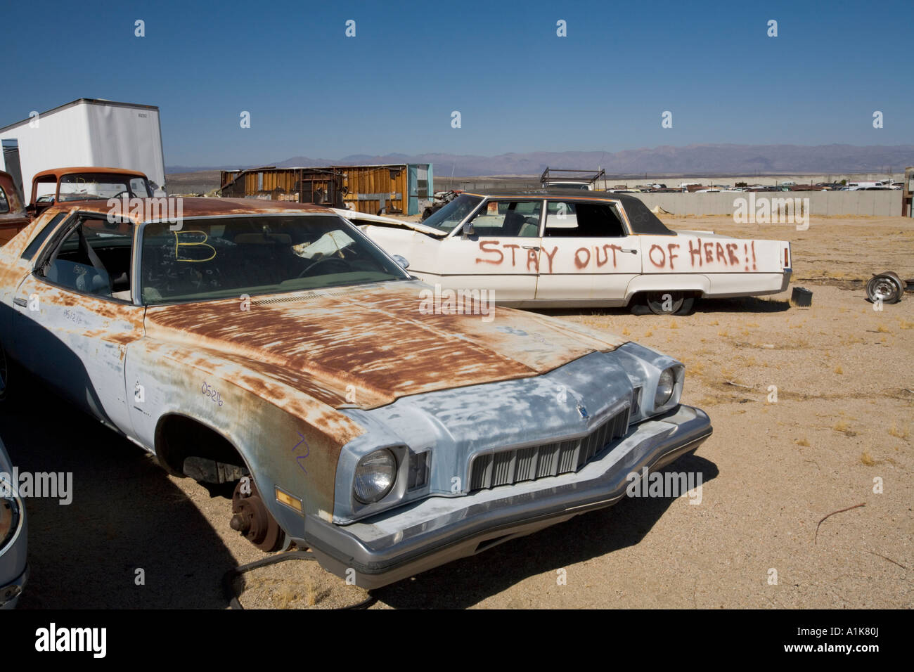 Junkyard Pearsonville California United States of America Stock Photo