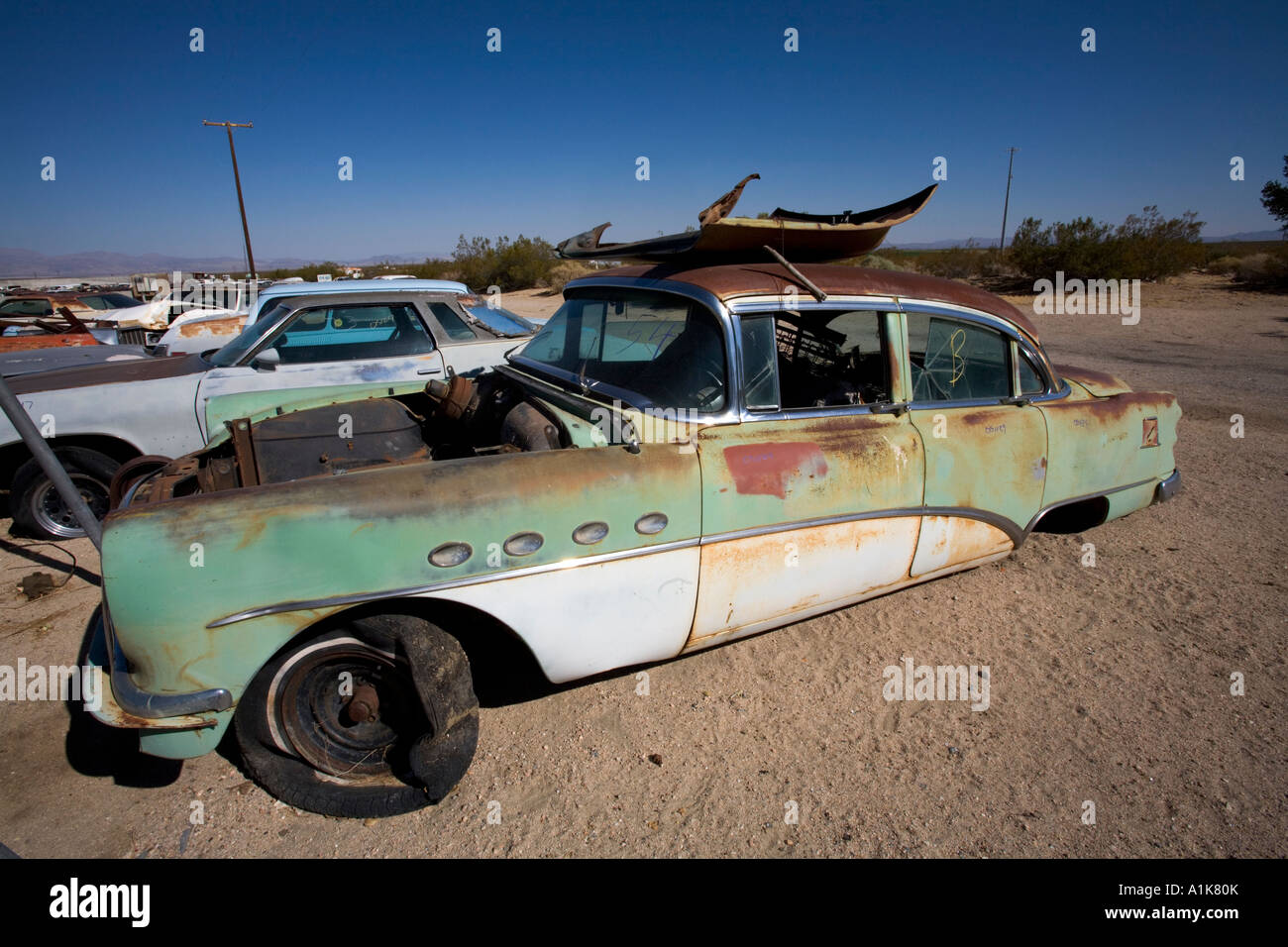 Junkyard Pearsonville California United States of America Stock Photo
