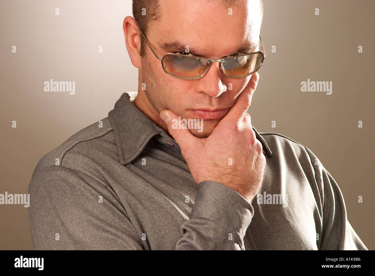 Mr Cool Guy With Sunglasses Stock Photo Alamy