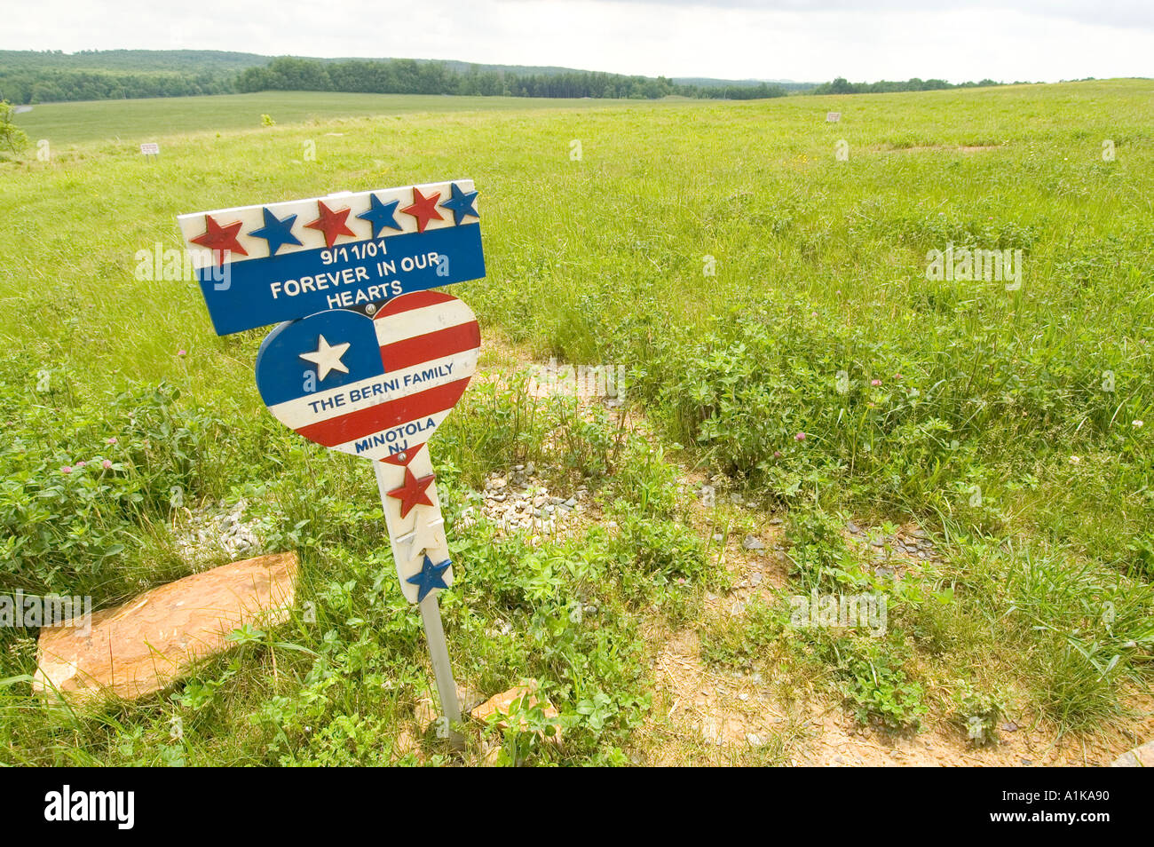 Crash site of flight 93 the air plane that was high jacked on 911 and