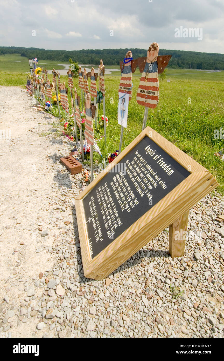 Crash site of flight 93 the air plane that was high jacked on 911 and