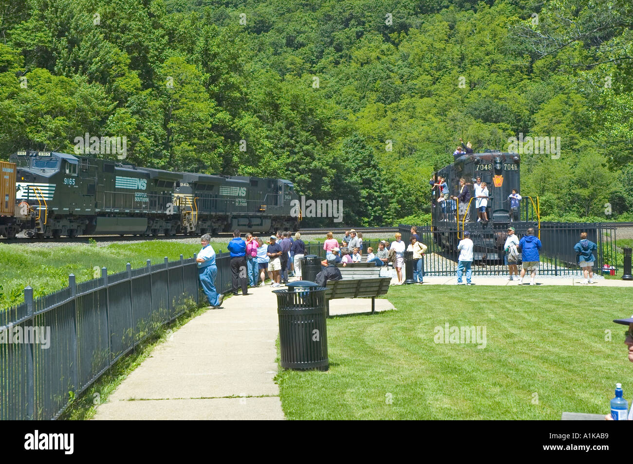 Horseshoe Curve National Historic Landmark in Johnstown PA Pennsylvania
