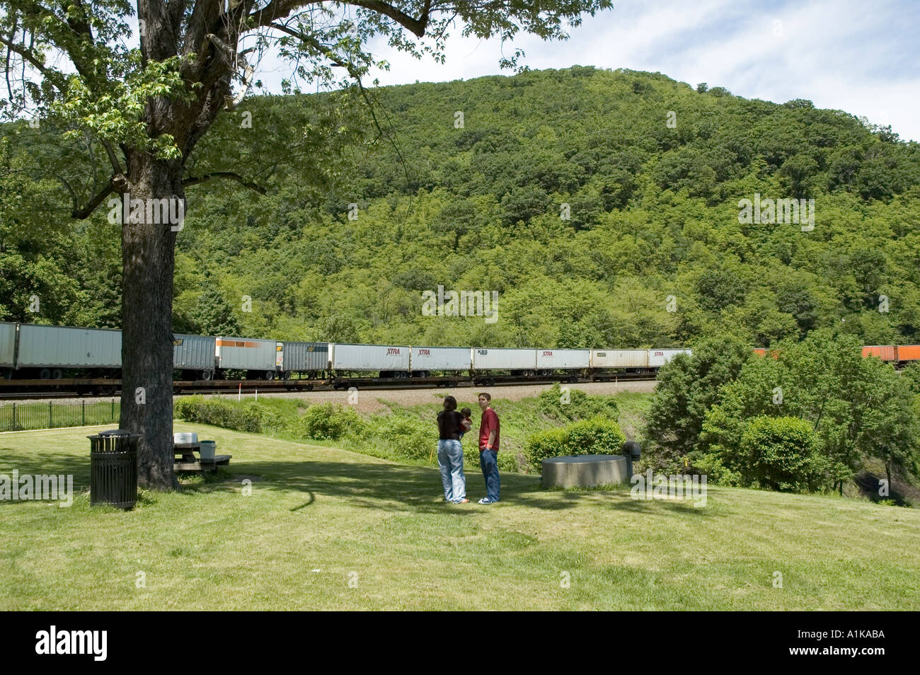 Horseshoe Curve National Historic Landmark in Johnstown PA Pennsylvania