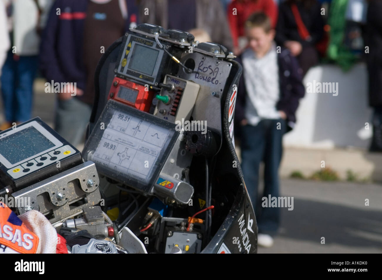 DAKAR RALLY NAVIGATION EQUIPMENT Stock Photo Alamy