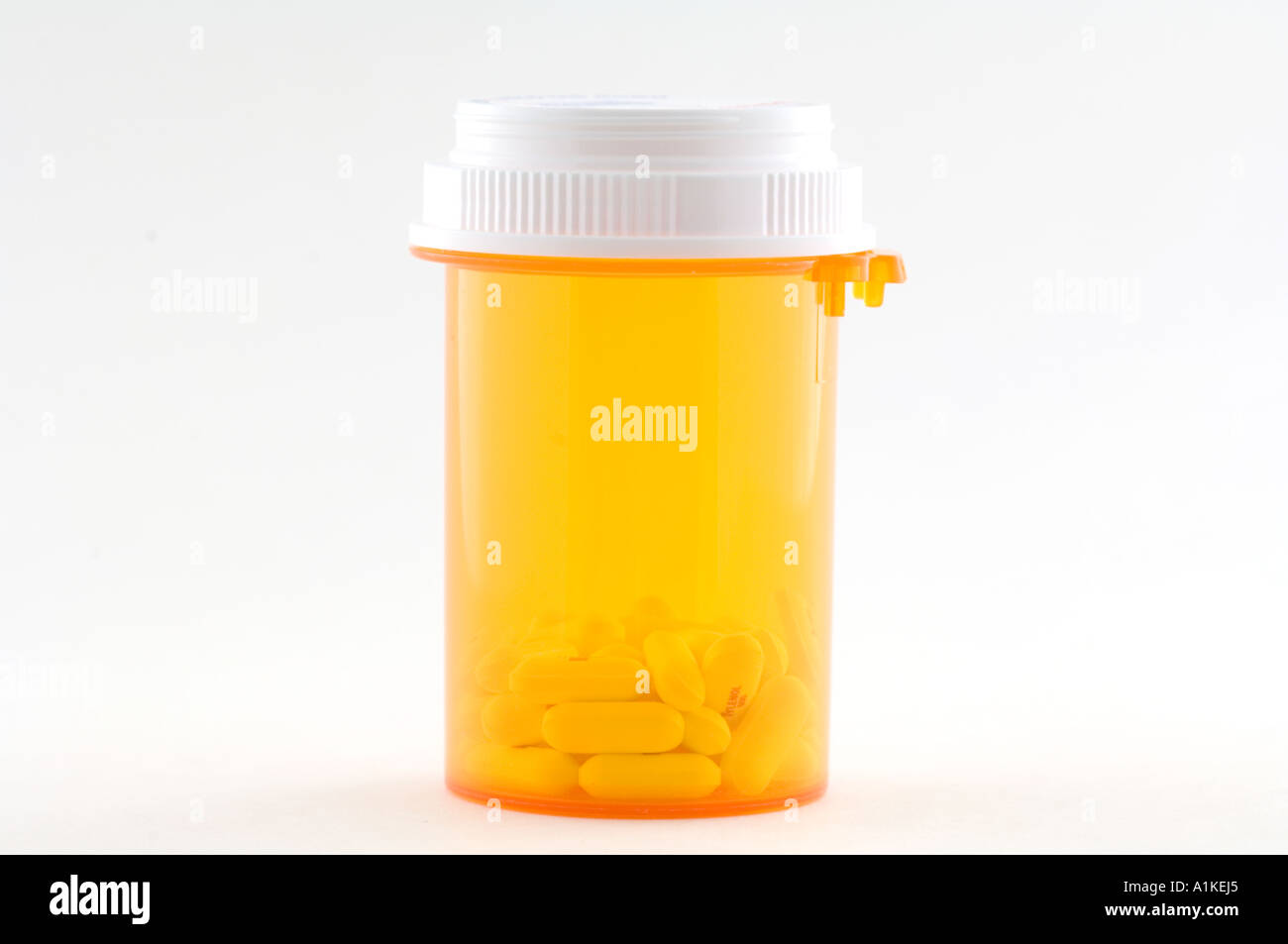 closeup view of pill bottle with no label Stock Photo Alamy