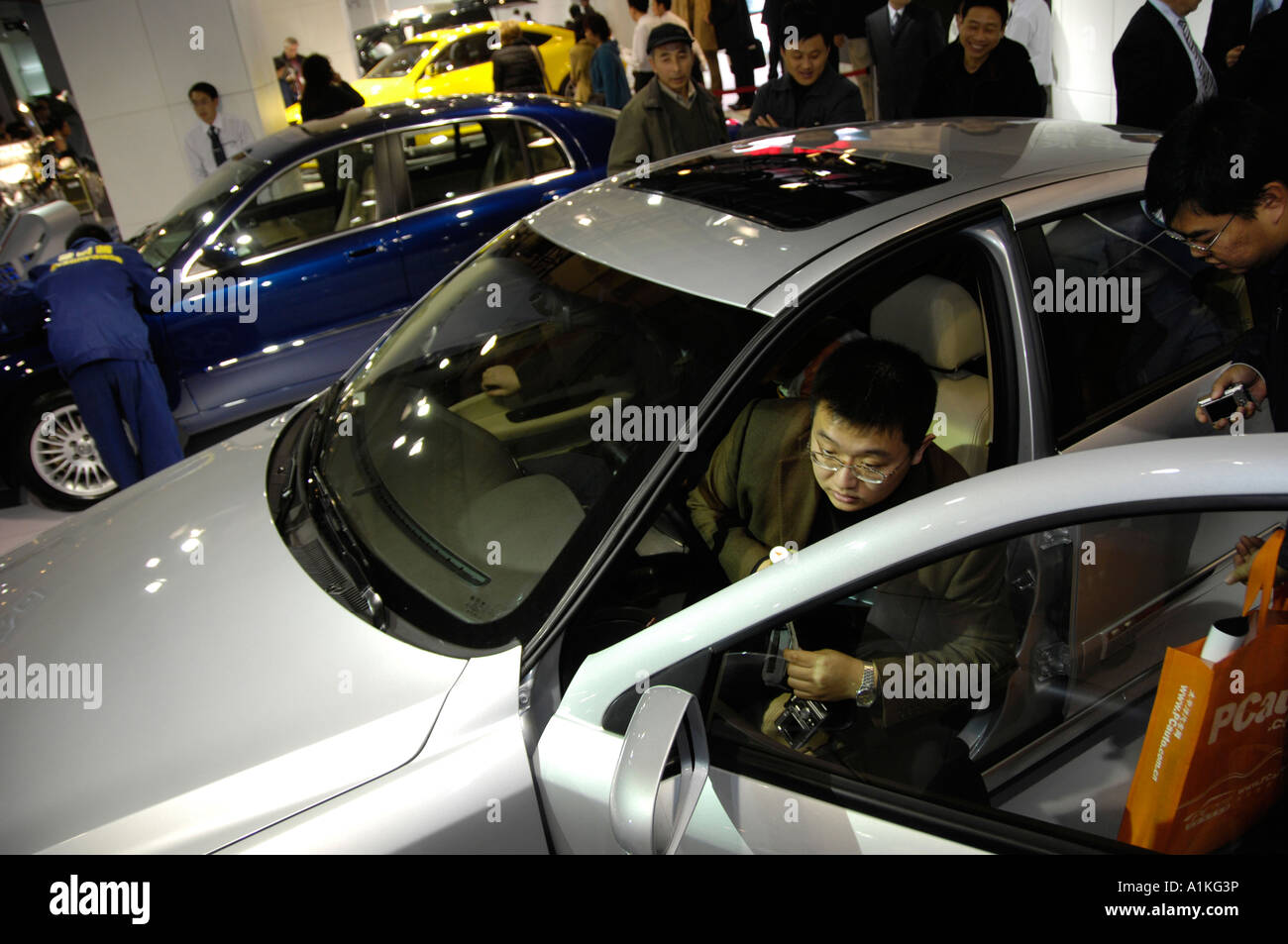 Brilliance Zhonghua at Auto Show Stock Photo
