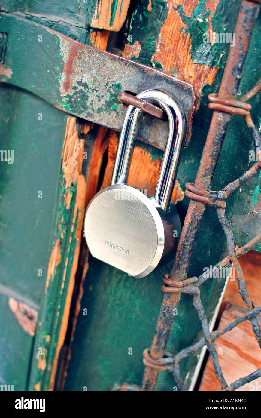 Padlock Securing Dutyindustrial hi-res stock photography and images - Alamy