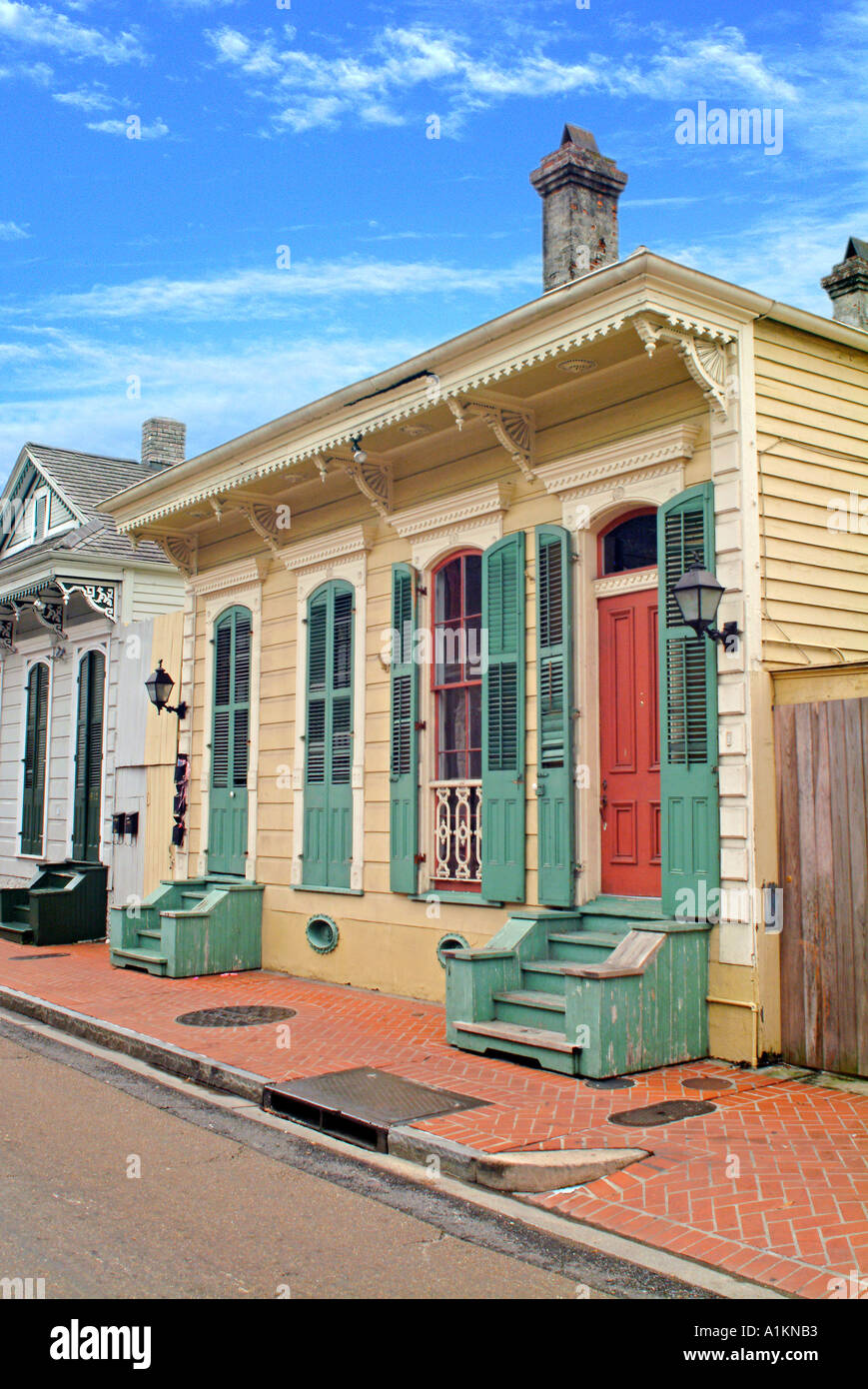 New Orleans Louisiana French Quarter house Stock Photo Alamy