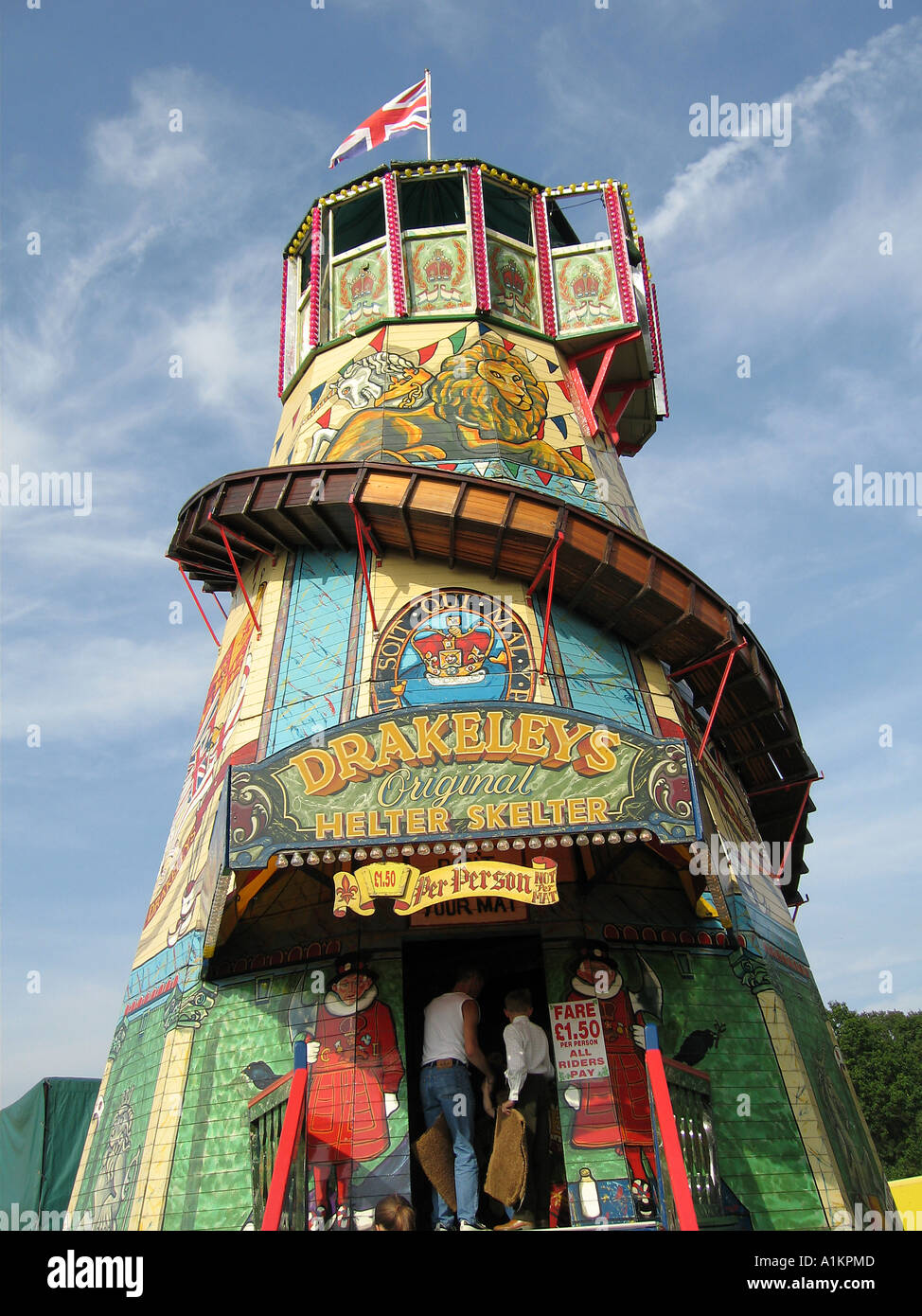 Fairground helter skelter hi-res stock photography and images - Alamy