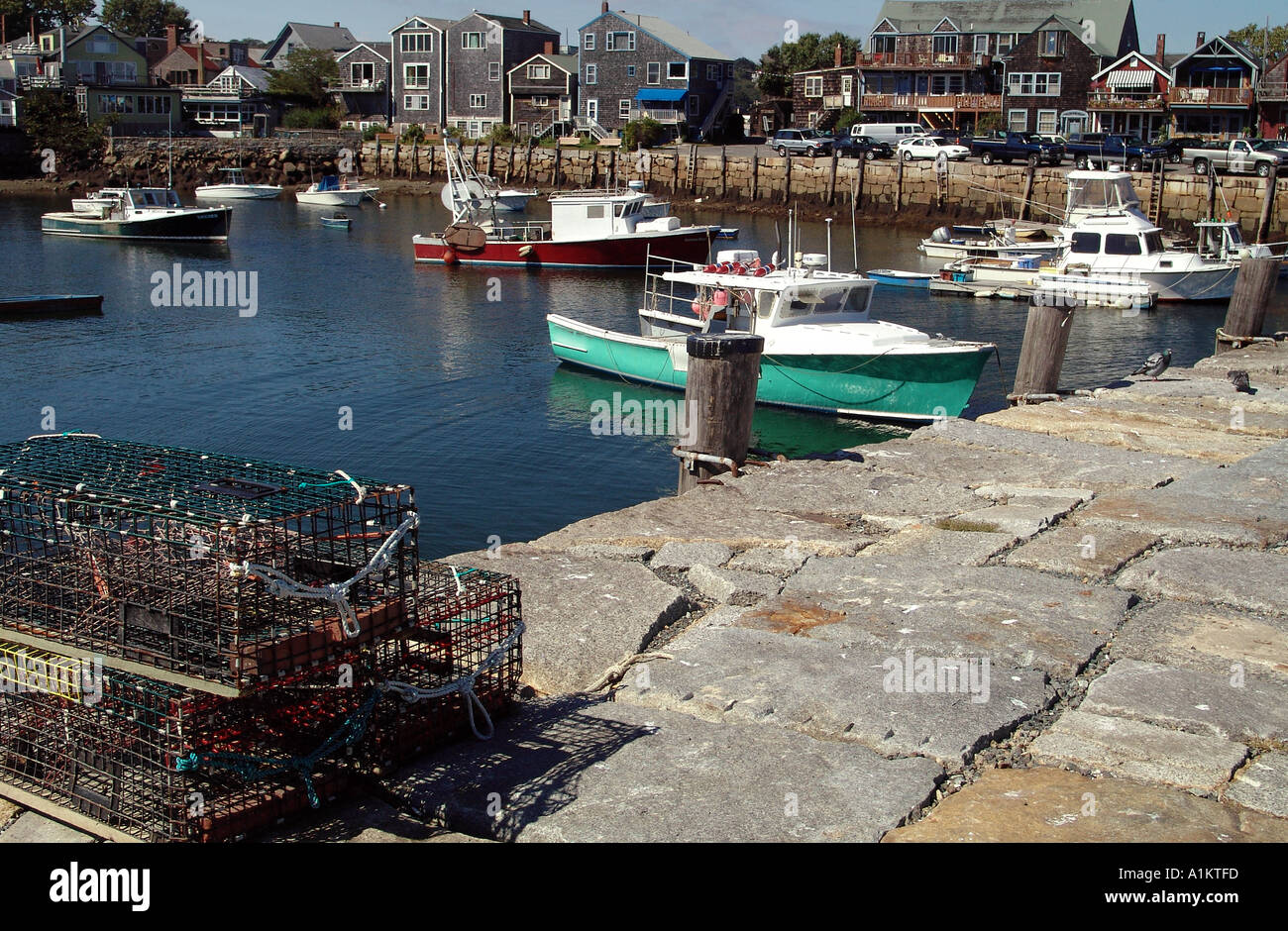 Bearskin Neck Harbor Stock Photo Alamy
