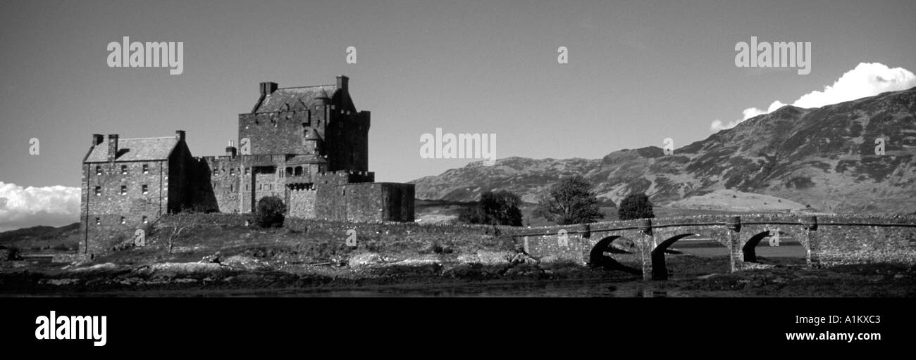 Castle Eilean Donan Scottish Highlands Loch Cluanie Stock Photo