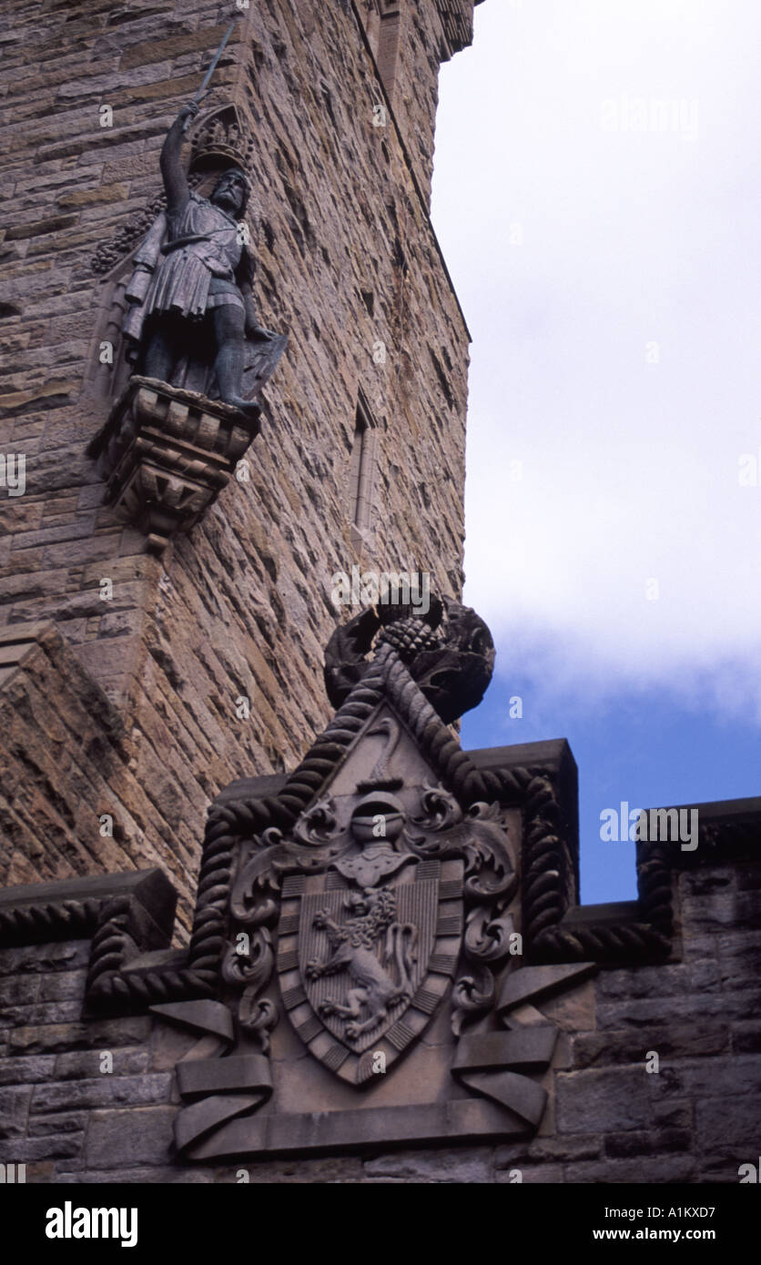 Detail of Wallace memorial Stirling Scotland Stock Photo