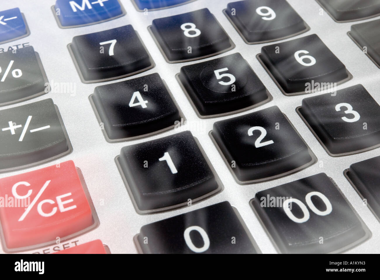 Electronic calculator keyboard Stock Photo Alamy