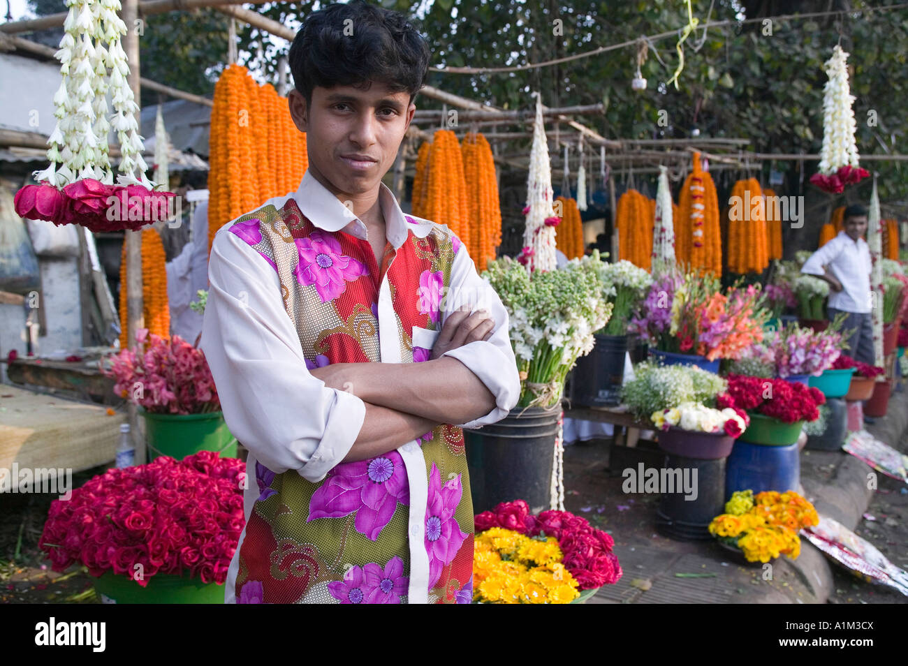 Flower market Dhaka Bangladesh Stock Photo Alamy