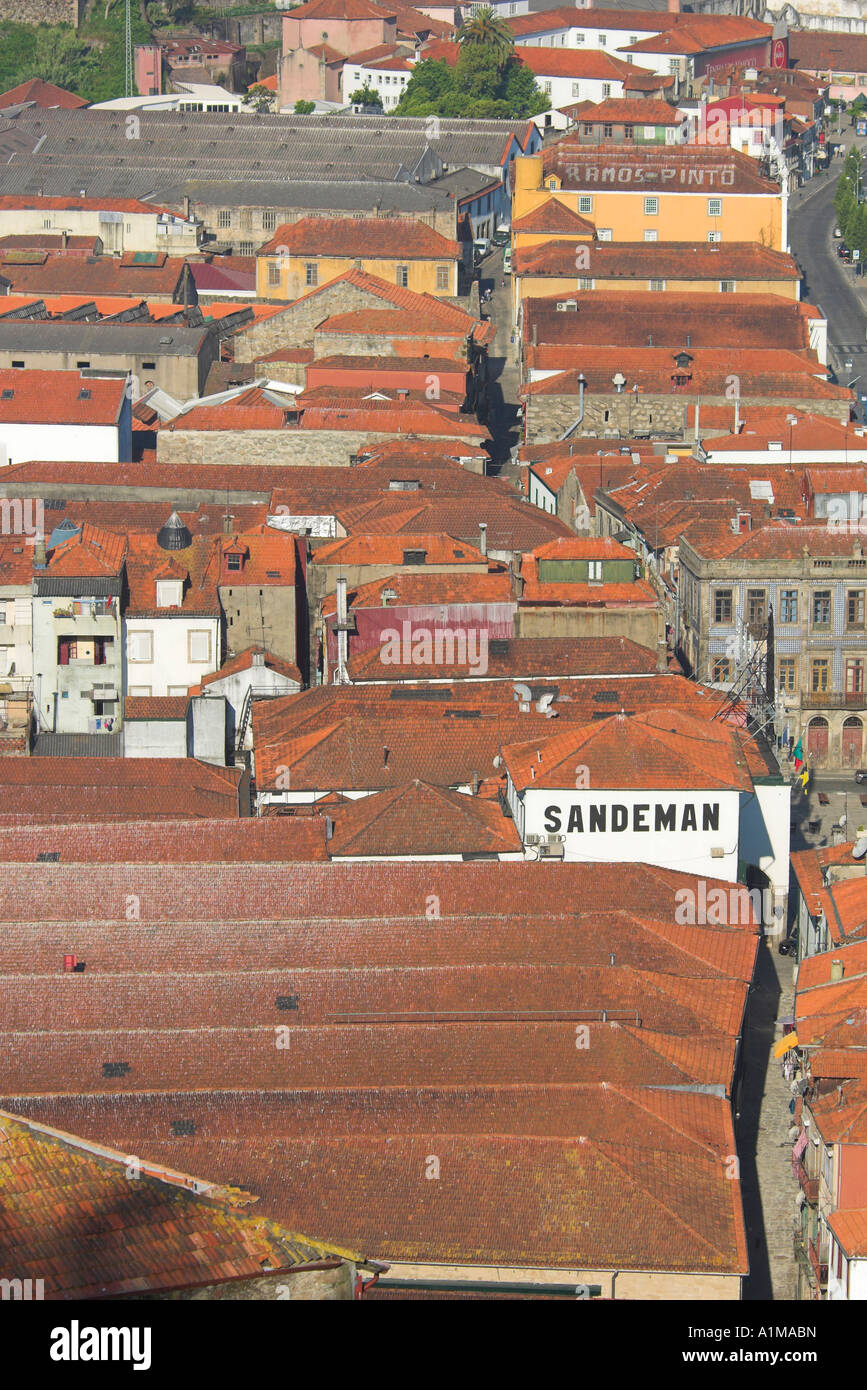 Port Lodges, Vila Nova de Gaia, Porto, Portugal Stock Photo