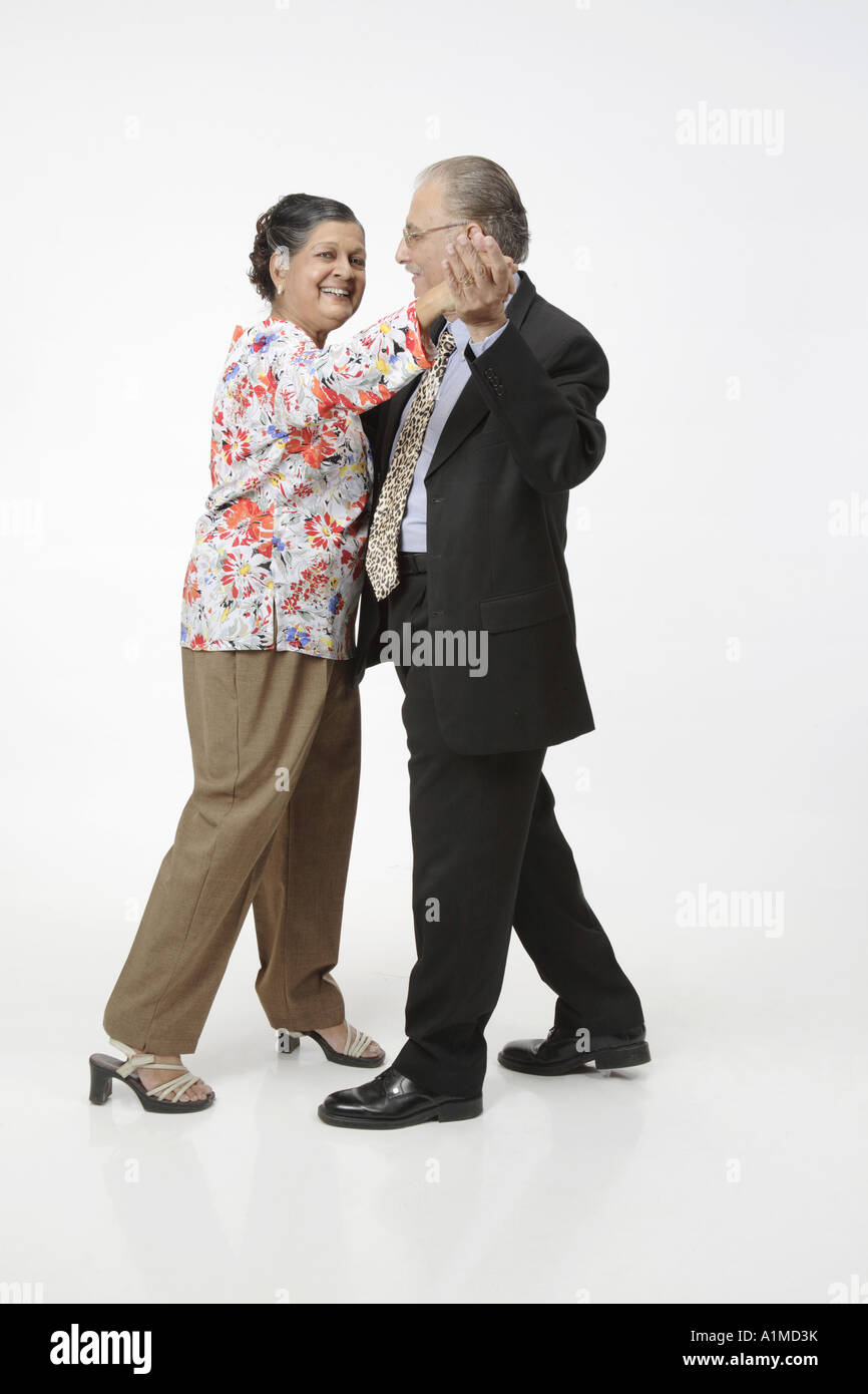 old couple dancing - MR# Stock Photo