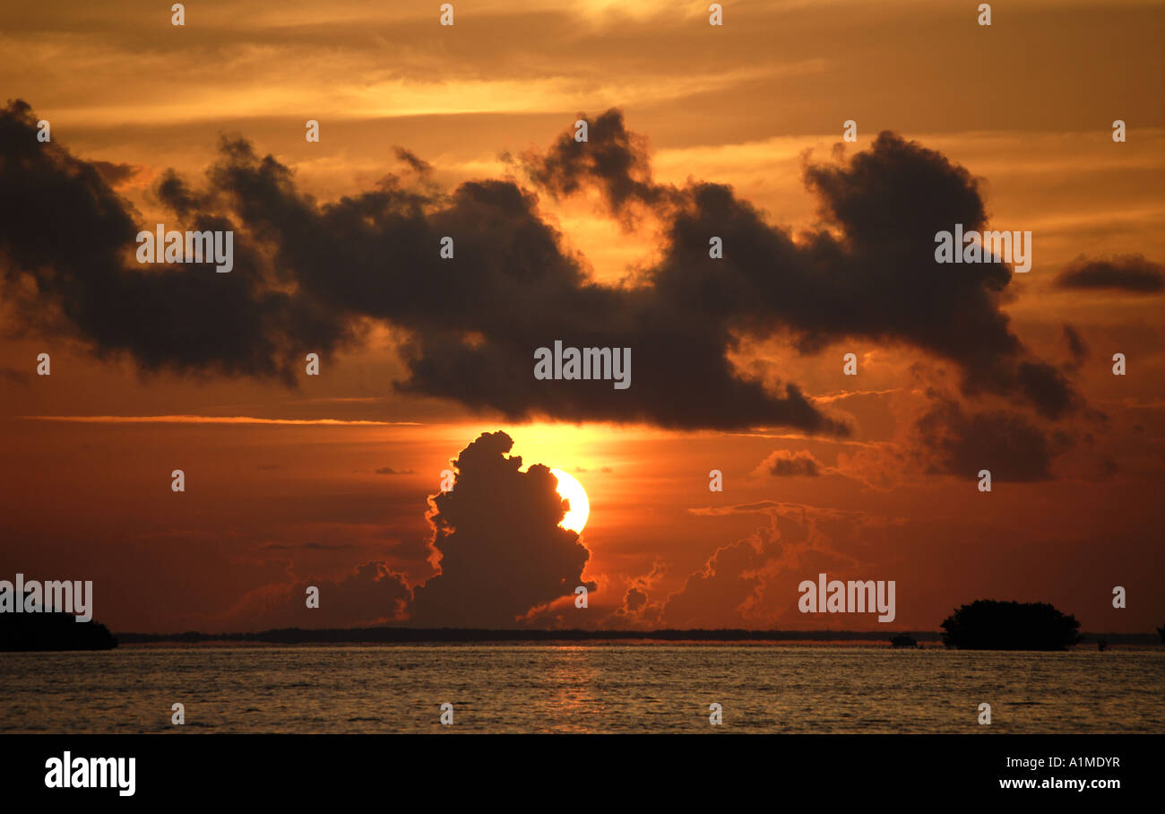 Partial sun at sunrise Stock Photo - Alamy