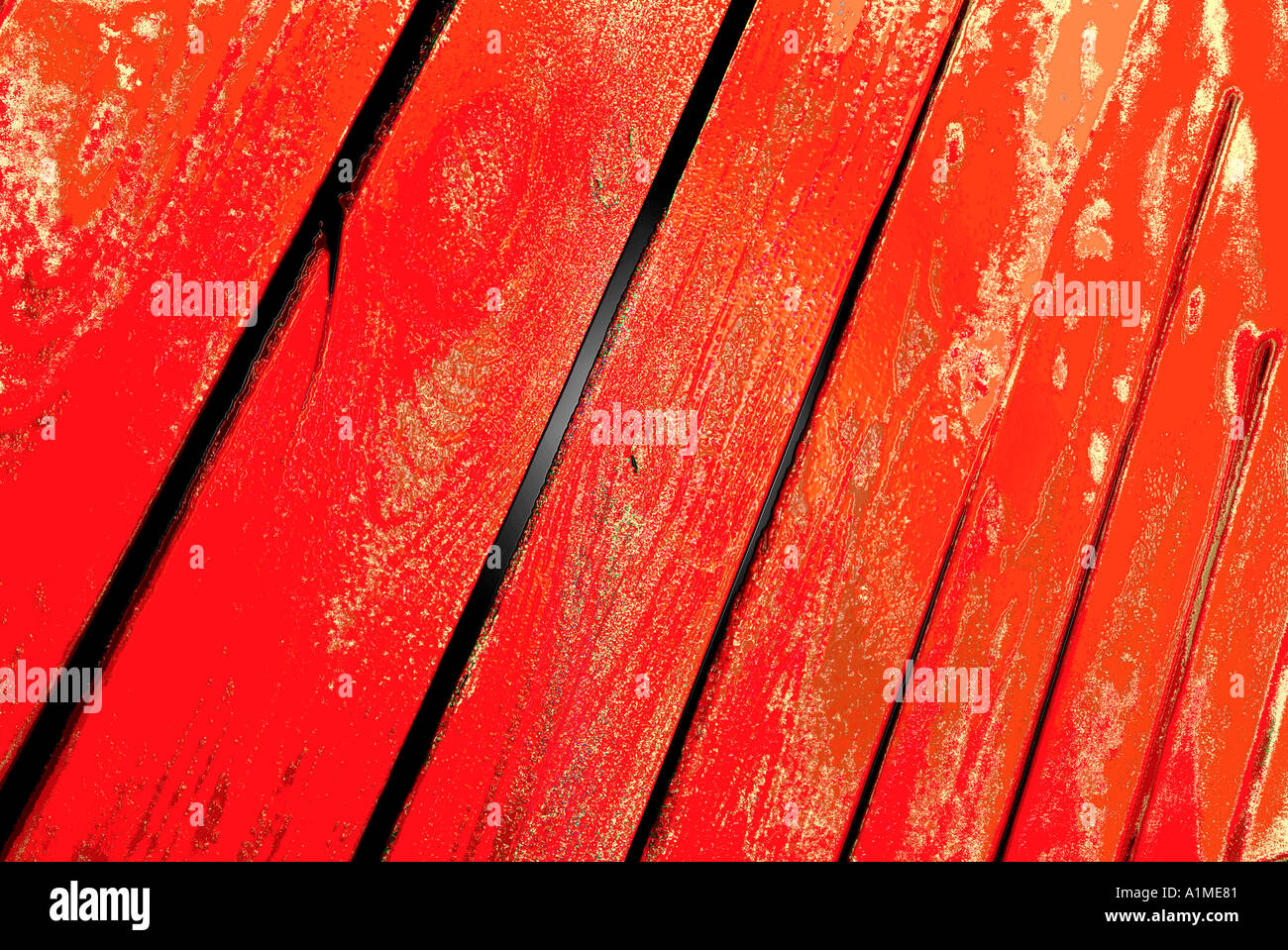 wooden table slats Stock Photo Alamy