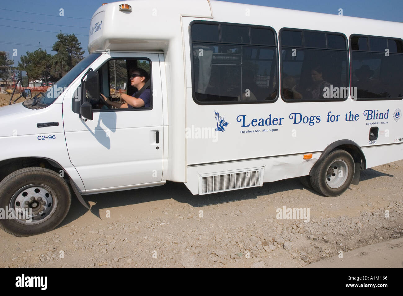 Leader Dogs for the Blind Rochester Michigan Bus Stock Photo Alamy
