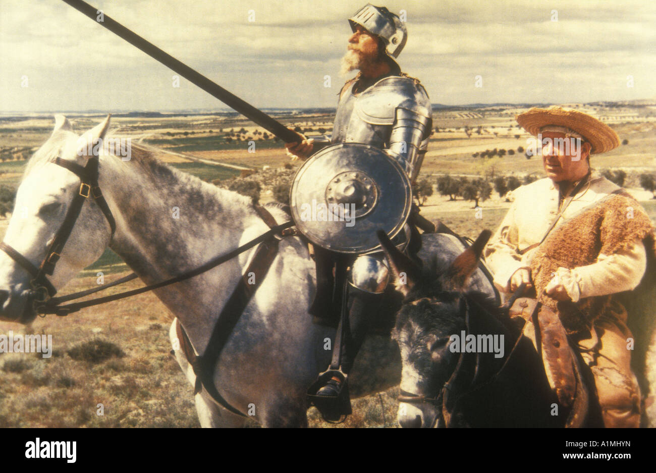 Don Quijote Year 1966 Director Jacques Bourdon Fernando Rey Based upon Miguel De Cervantes book Stock Photo