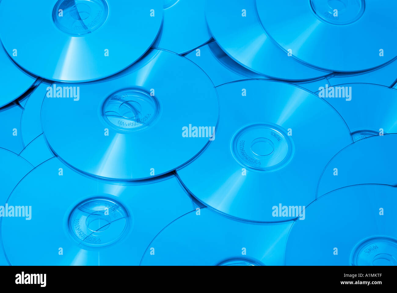 Compact Discs, Close Up. Stock Photo