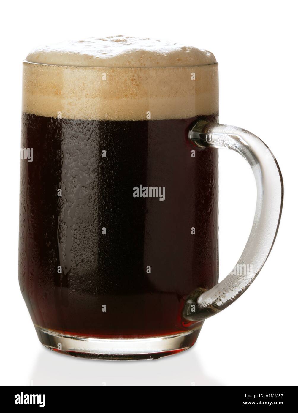 A glass of dark beer 2 Stock Photo