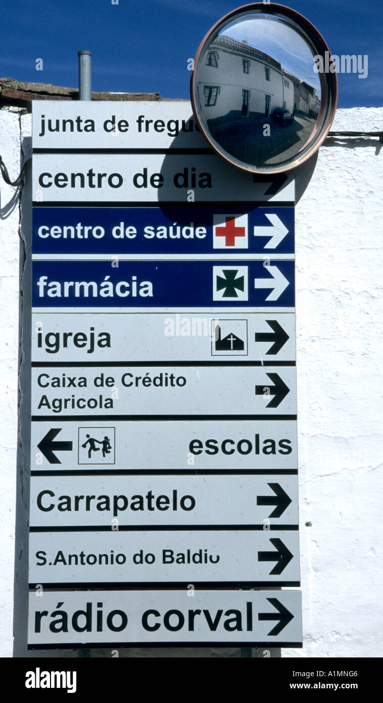 Portugal Lisbon Town Sign Traffic Portugese Stock Photo 5881797 Alamy