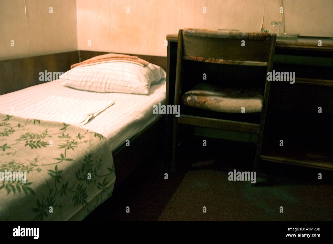 Frugal accommodation in the Minsk Hotel on Tverskaya Ulitsa in central Moscow Stock Photo