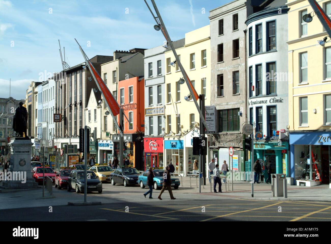 St Patrick Street in Cork City centre southern Ireland Eire European