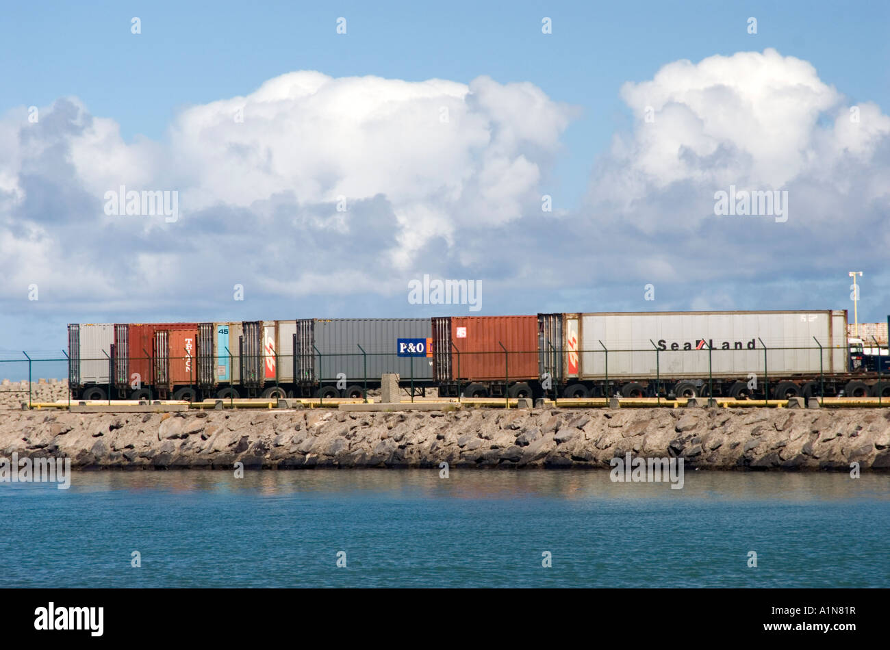 Shipping Containers in Maui, Hawaii Stock Photo Alamy