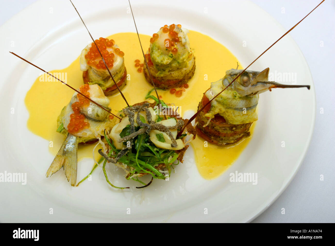 Australian seafood dish Stock Photo Alamy