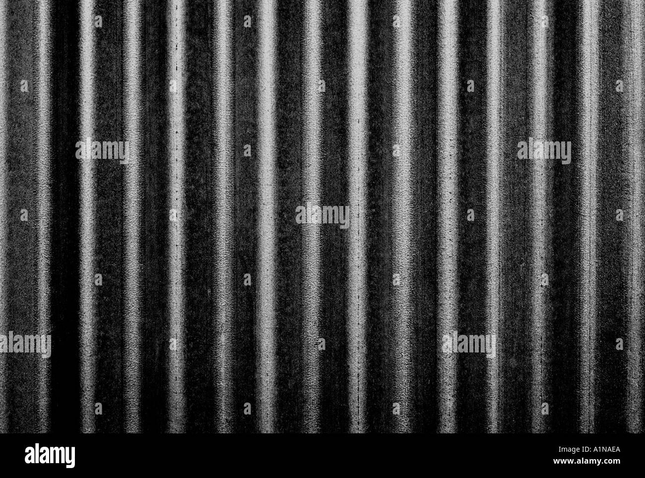 corrugated iron in harsh monochrome Stock Photo Alamy