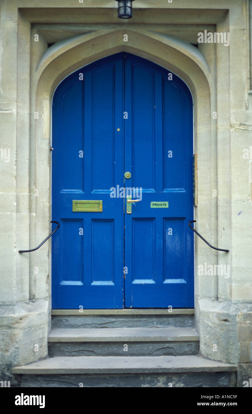 Blue Door Entrance To St Catherines Hospital Bath Spa