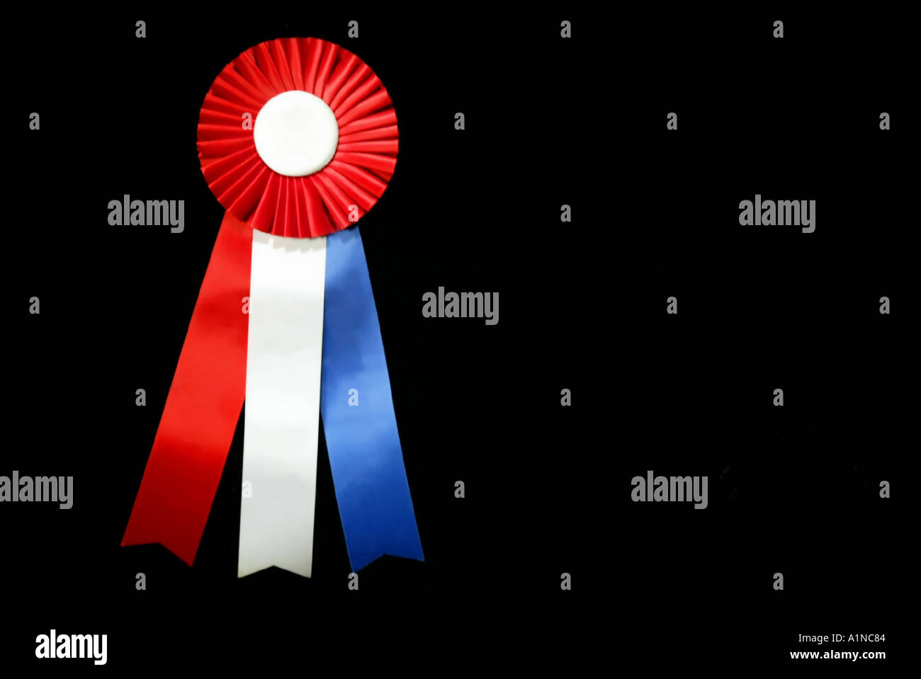 Grand Prize Best of Class Ribbon 1 Offset for Message to Right Upclose Stock Photo