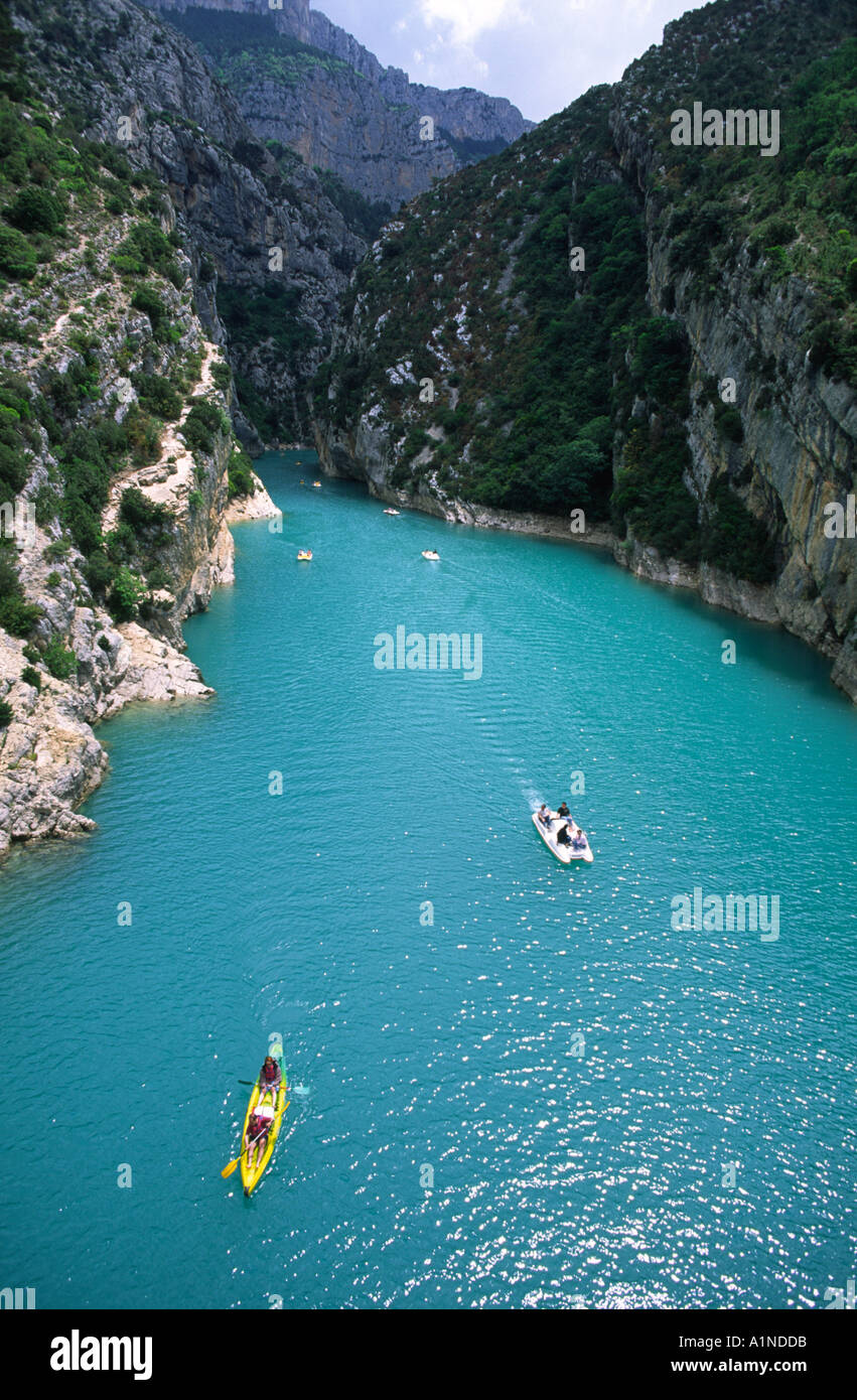 Entrance to the French Grand Canyon du Verdon In Provence France Stock Photo