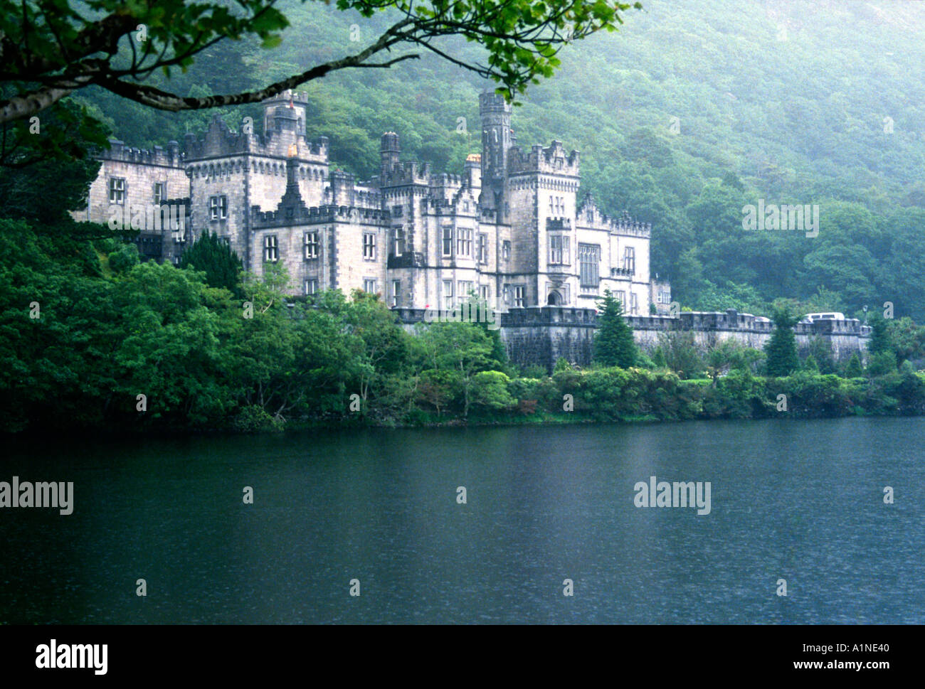 Kylemore Abbey, located in the Kylemore Pass in Connemara County Galway