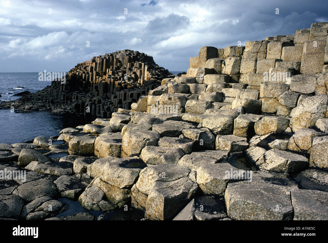 Giant's Causeway. Wishing Chair. The Keystone. World Heritage Site. Stock Photo