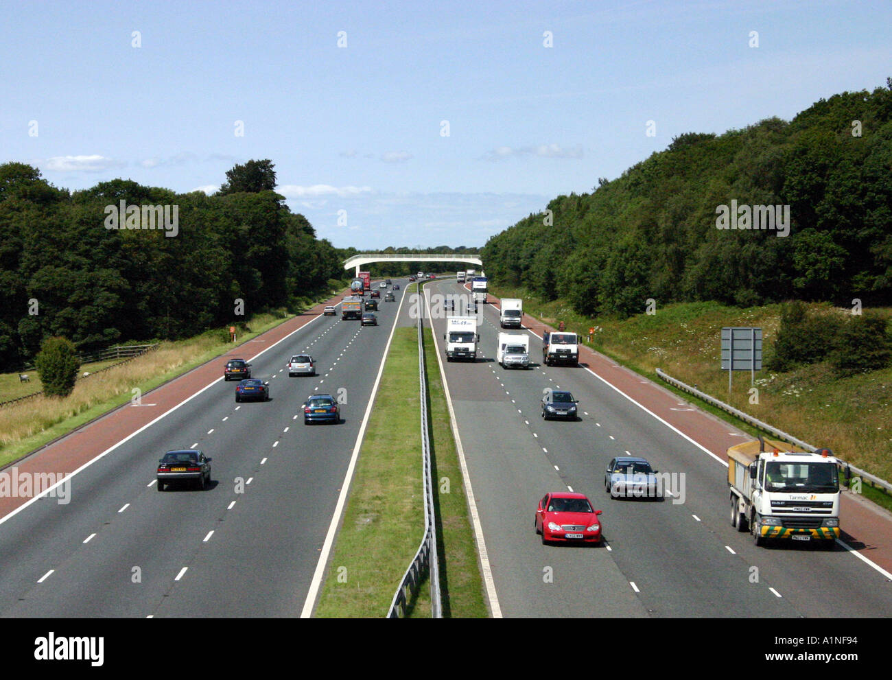 Traffic on M6 motorway Stock Photo Alamy